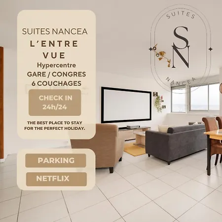 L 'entre Vue - Parking Gratuit - Gare Congres - 6 Pers Apartamento *
