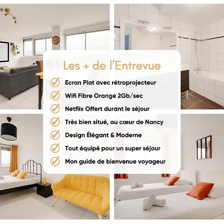 L 'entre Vue - Gare Congres - 6 Pers - Parking * נאנסי