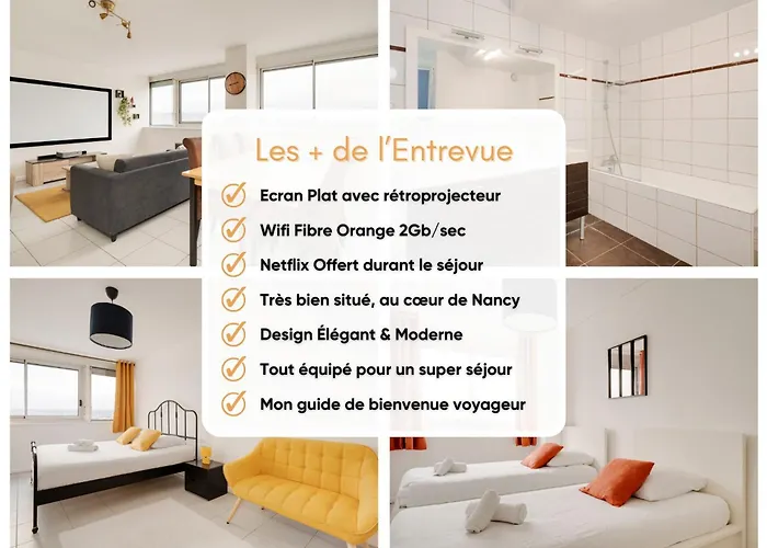 L 'entre Vue - Gare Congres - 6 Pers - Parking * Нанси